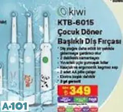 KİWİ KTB-6015 ÇOCUK DÖNER BAŞLIKLI DİŞ FIRÇASI